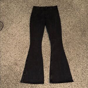 🖤HOLLISTER VINTAGE FADED BLACK FLARED JEGGINGS SIZE S🖤